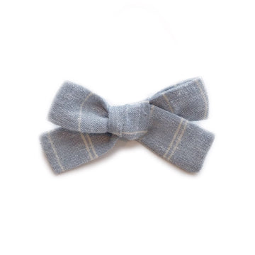 The Everyday Bow, Linen Chambray Stripe