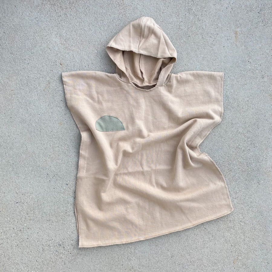 Organic Hooded Cover Up, Beige