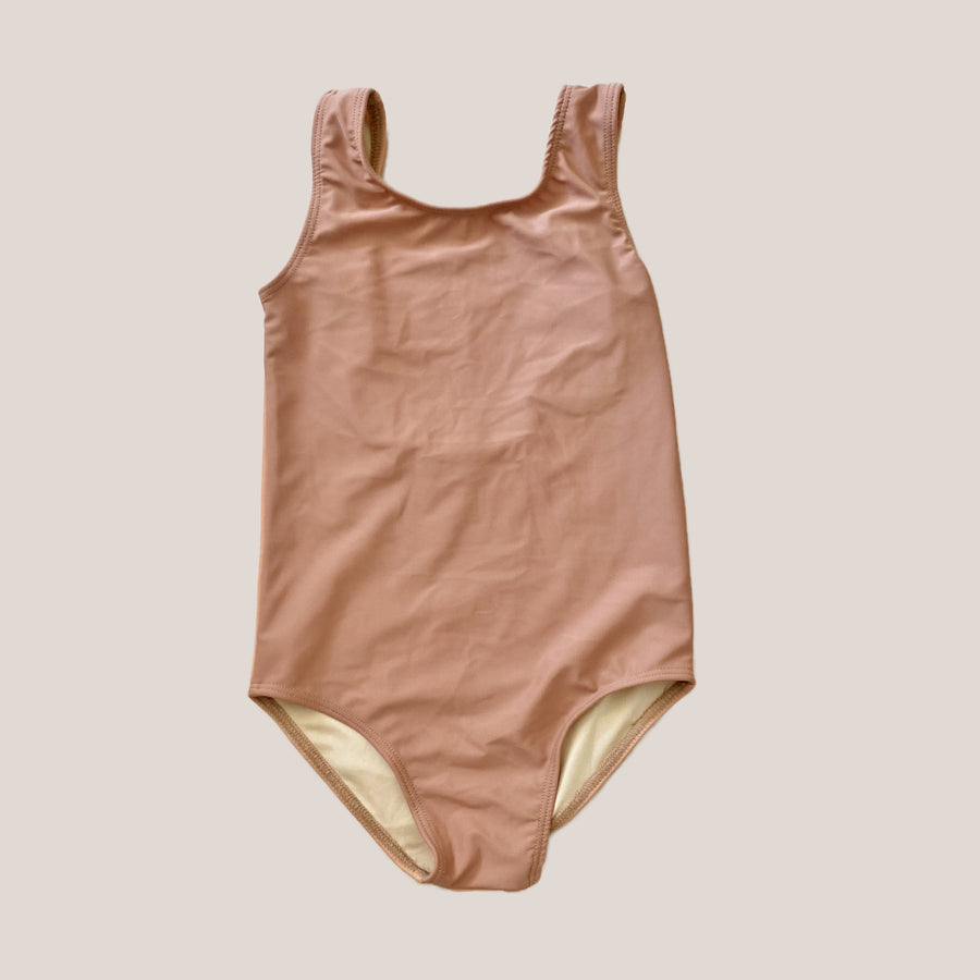 Colorblock Scoop Back One Piece Swimsuit, Sunkissed & Pink Sand
